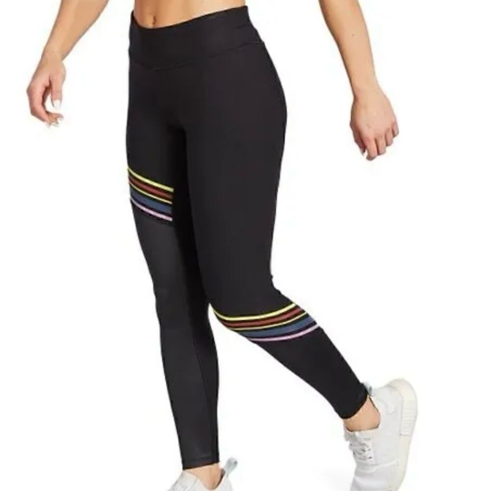 Splendid Studio Core Strip Leggings Black Size Small